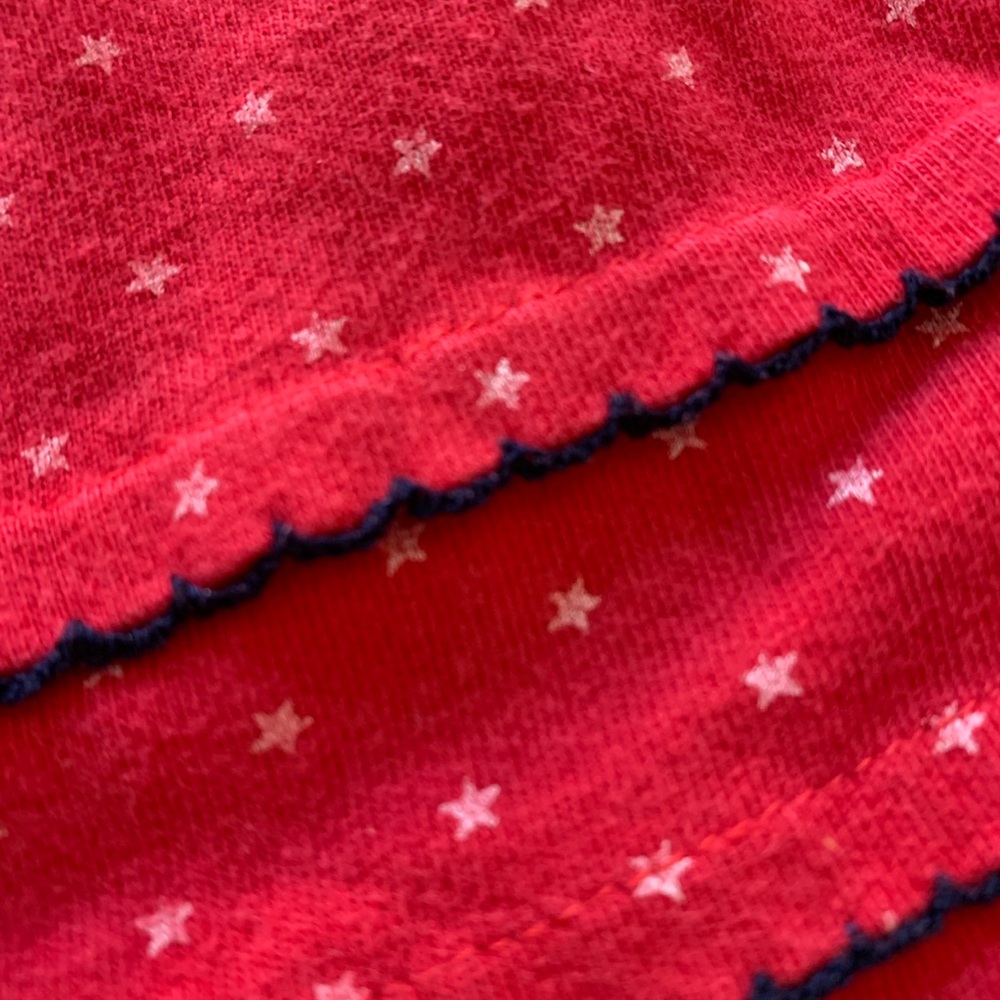 Healthtex Vintage Toddler Girl Red Sleeveless Dress with Flower Detail - 3T - Picture 4 of 9